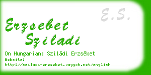 erzsebet sziladi business card